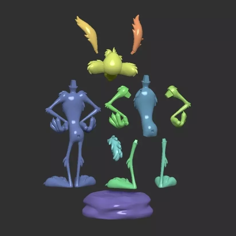 COYOTE x 3 modelos 3D print model_21