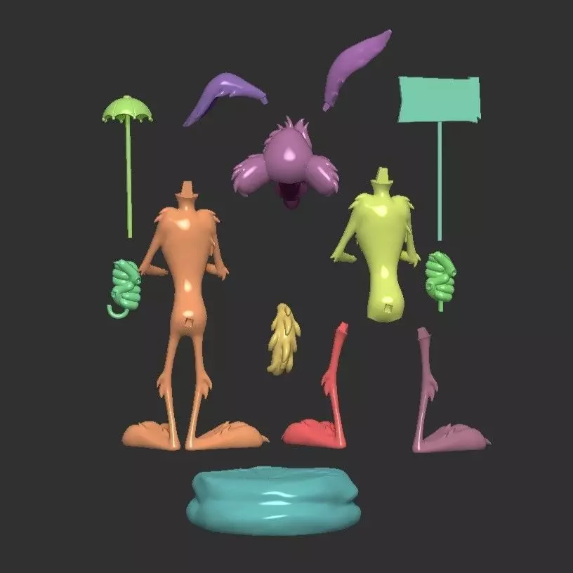 COYOTE x 3 modelos 3D print model_22