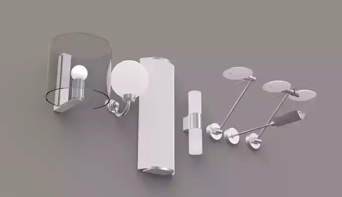 Wall Lamps Set 