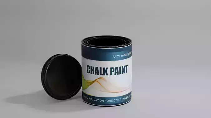 Paint Can plastic 1kgr 3D model