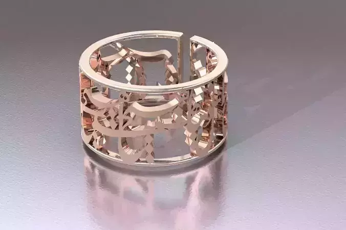 Persian calligraphy ring