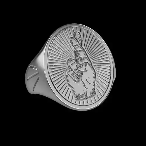 Signet Ring Fingers Crossed