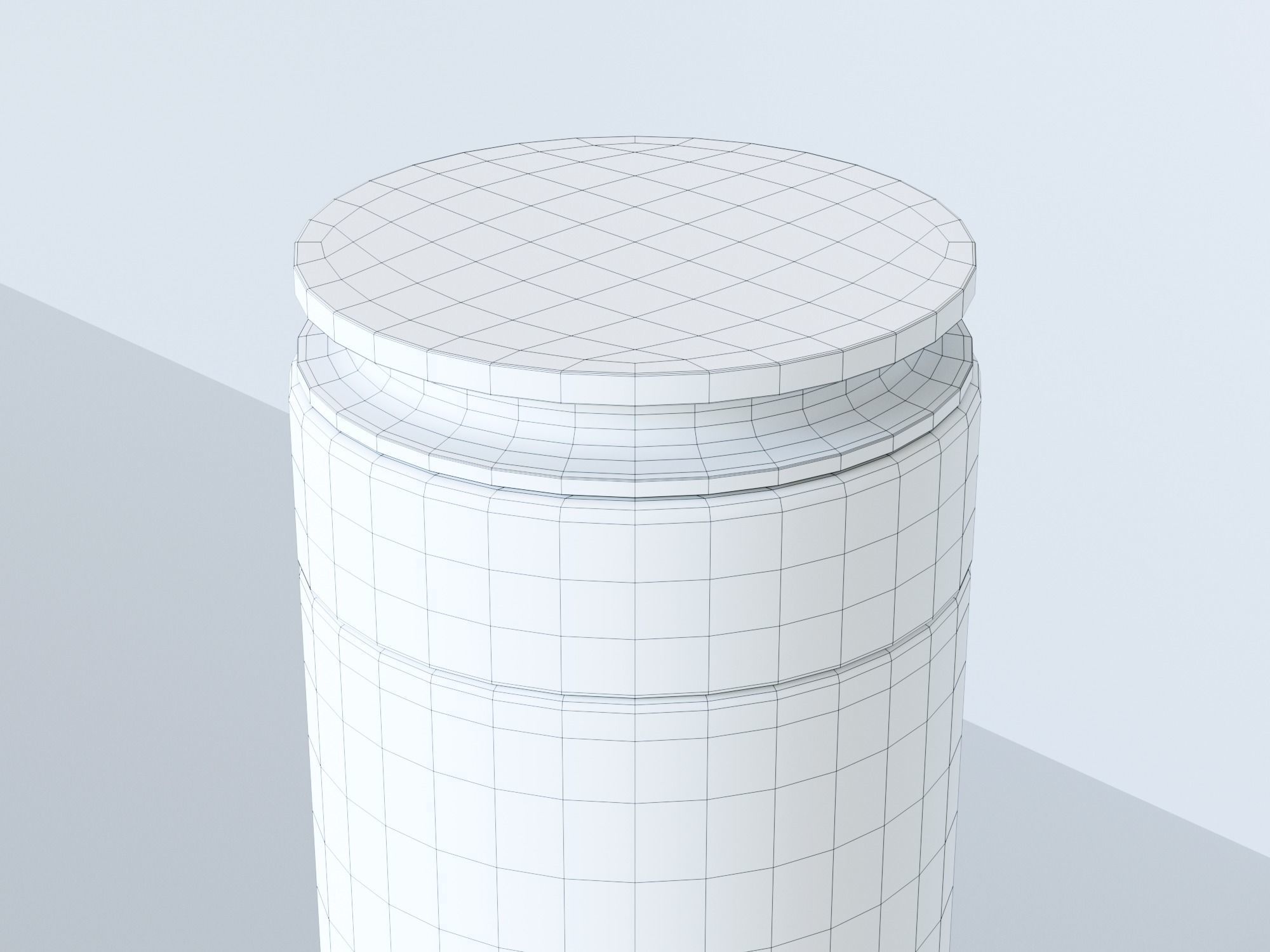 Brightening Cream Low-poly 3D model_8