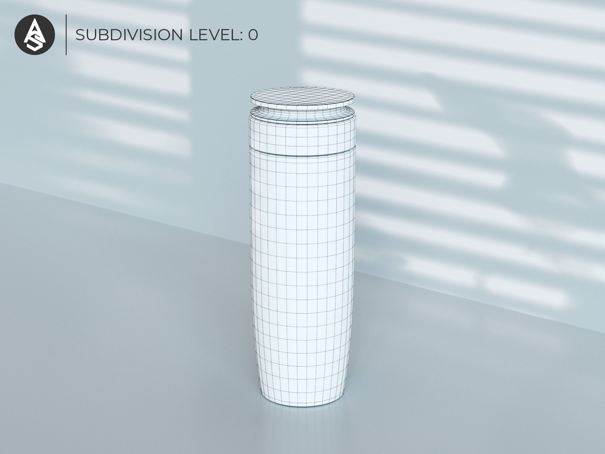 Brightening Cream Low-poly 3D model_1
