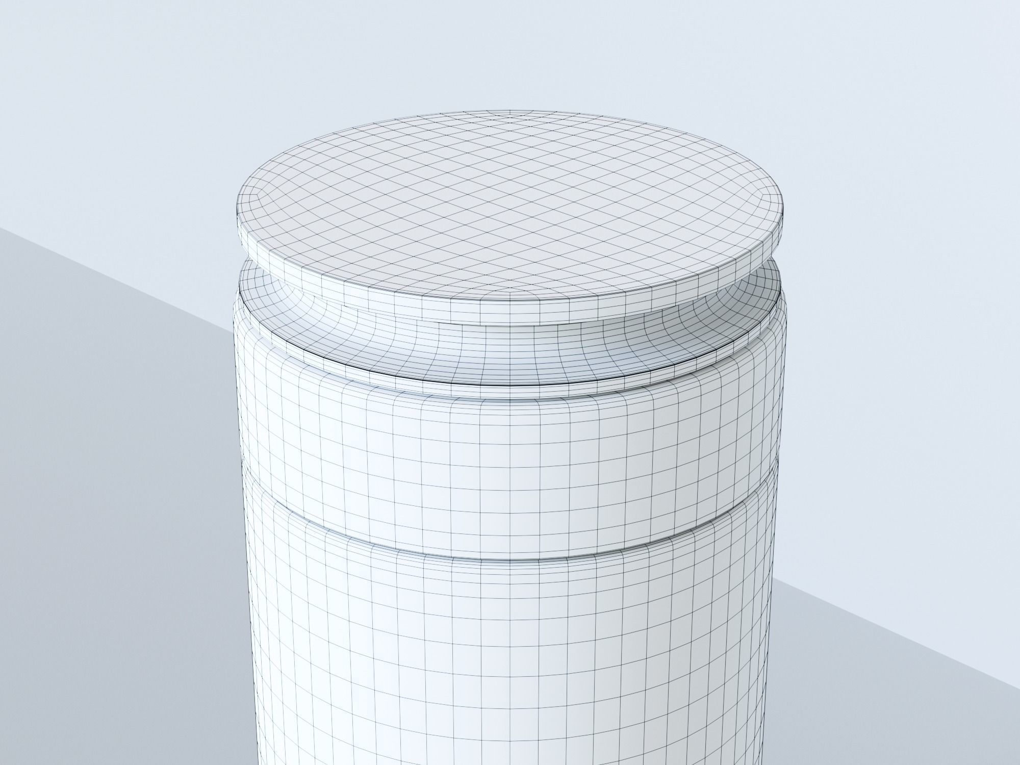 Brightening Cream Low-poly 3D model_9