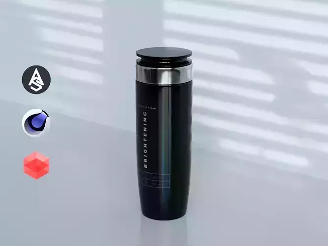 Brightening Cream Low-poly 3D model