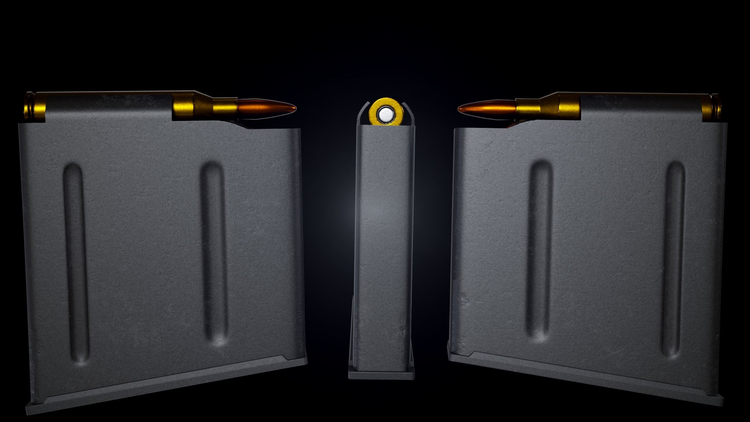  AWP Sniper Rifle Low-poly 3D model_6