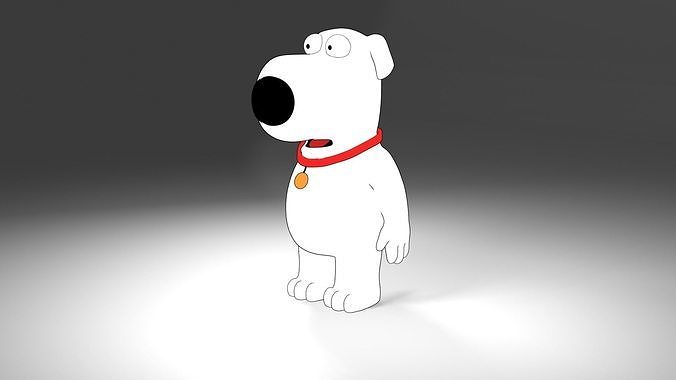 Brian Griffin 3d line-art 3D model