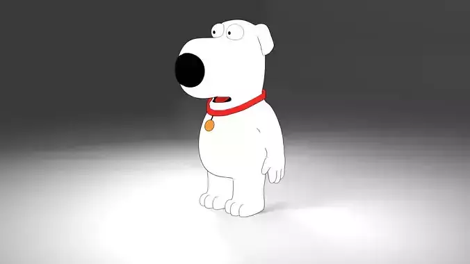 Brian Griffin 3d line-art
