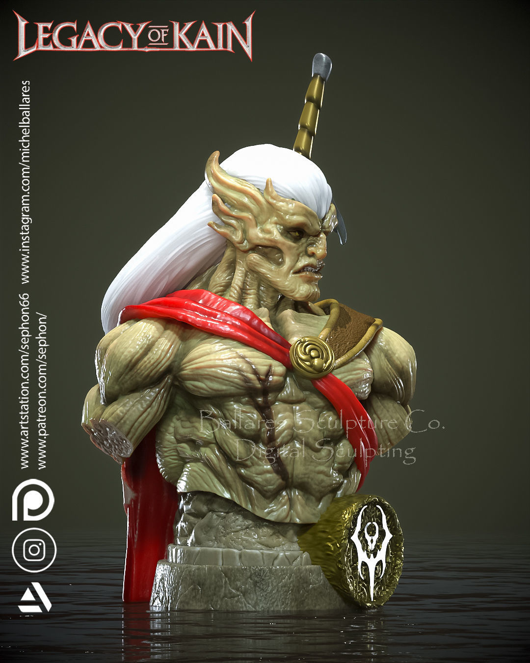 KAIN BUST BY CREATIVE GEEK MB 3D print model_1