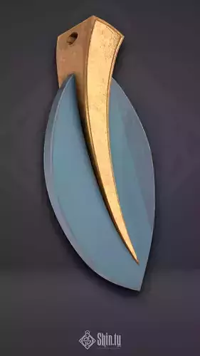 Medieval Pendant Round leaf