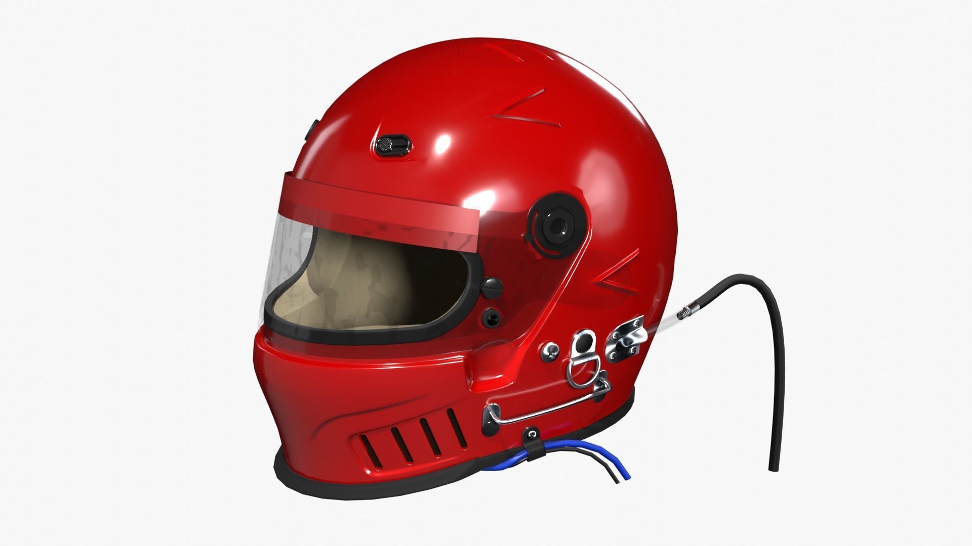 Bell Vortex Racing Helmet 3D model_1