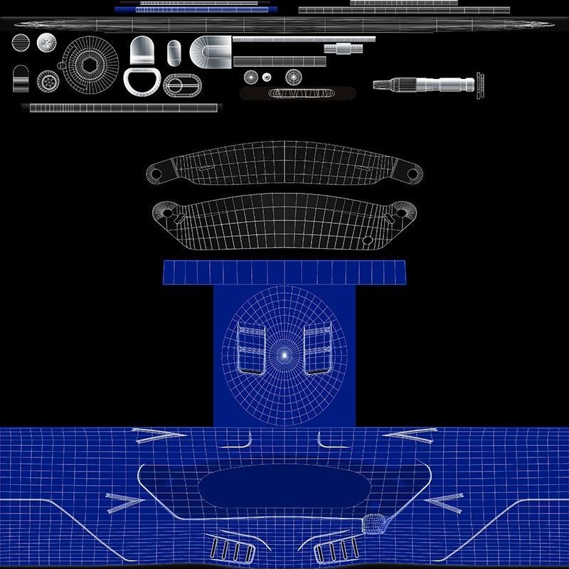 Bell Vortex Racing Helmet 3D model_12