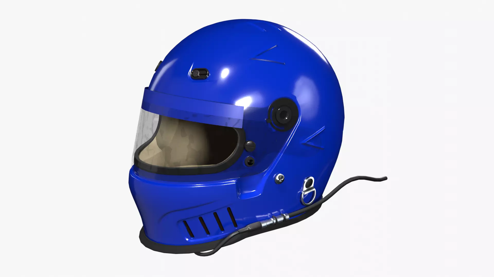 Bell Vortex Racing Helmet 3D model_0
