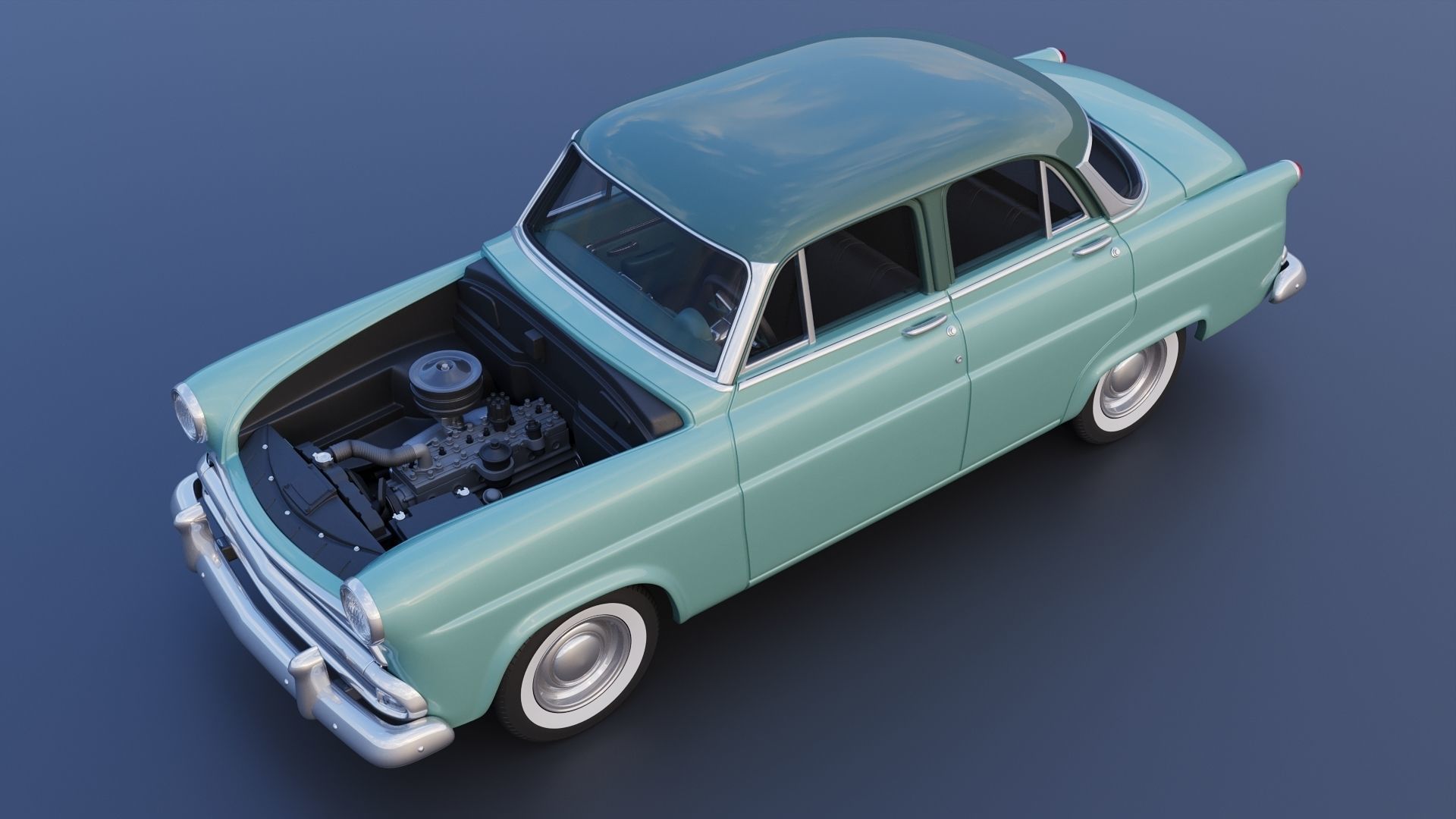 Hudson Jet 4 Door 1953 3D print model_12