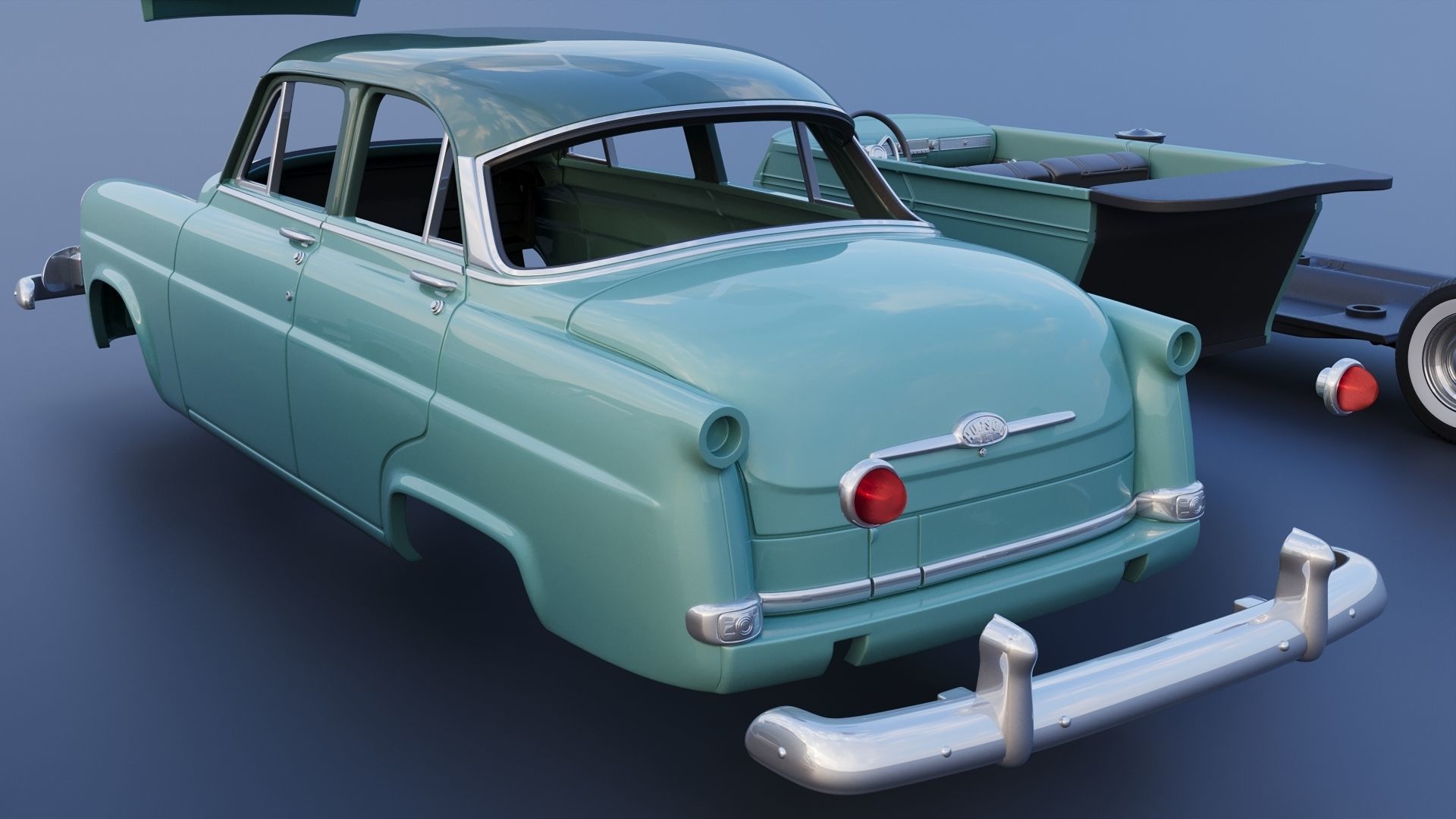 Hudson Jet 4 Door 1953 3D print model_19