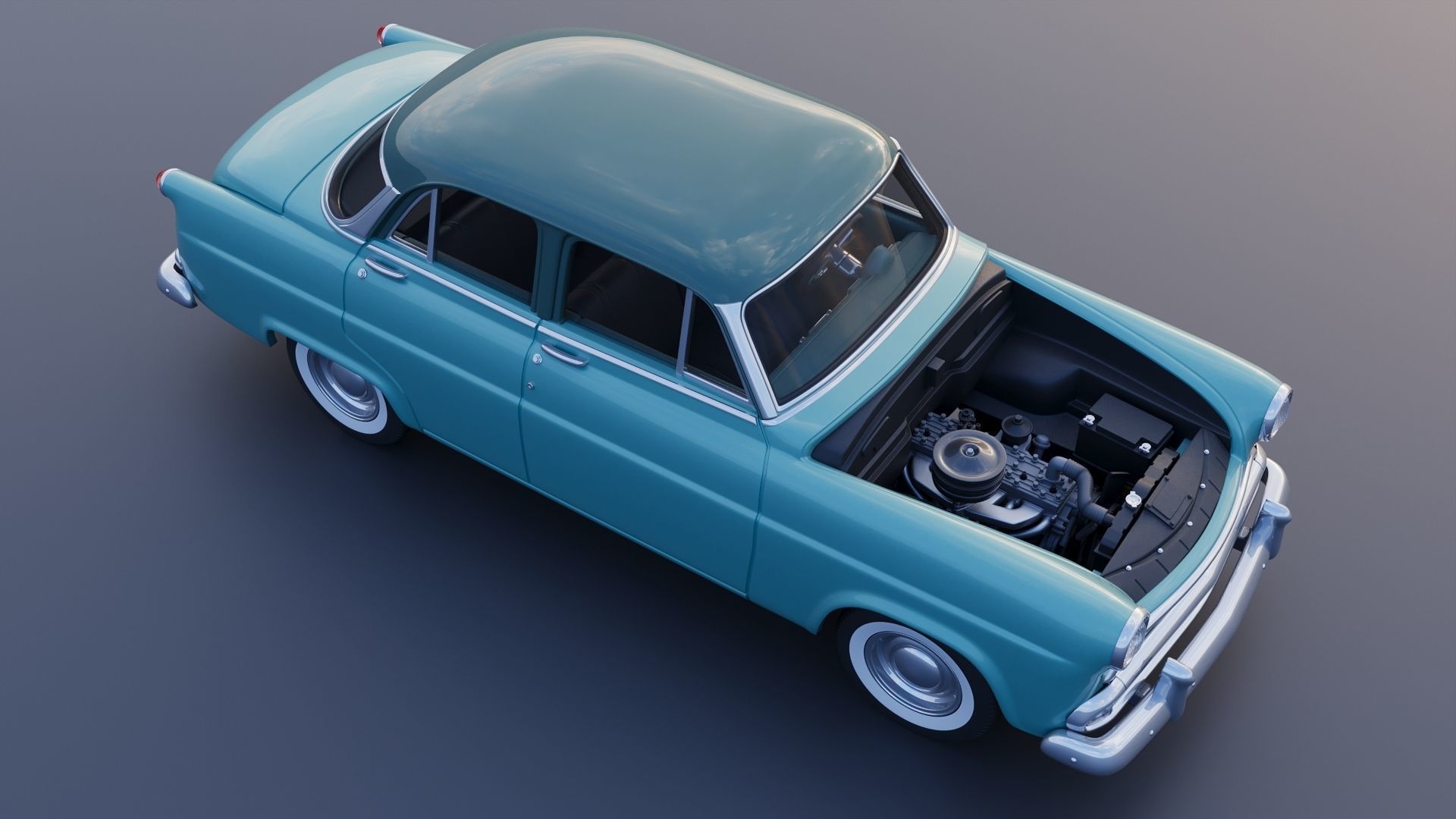 Hudson Jet 4 Door 1953 3D print model_13