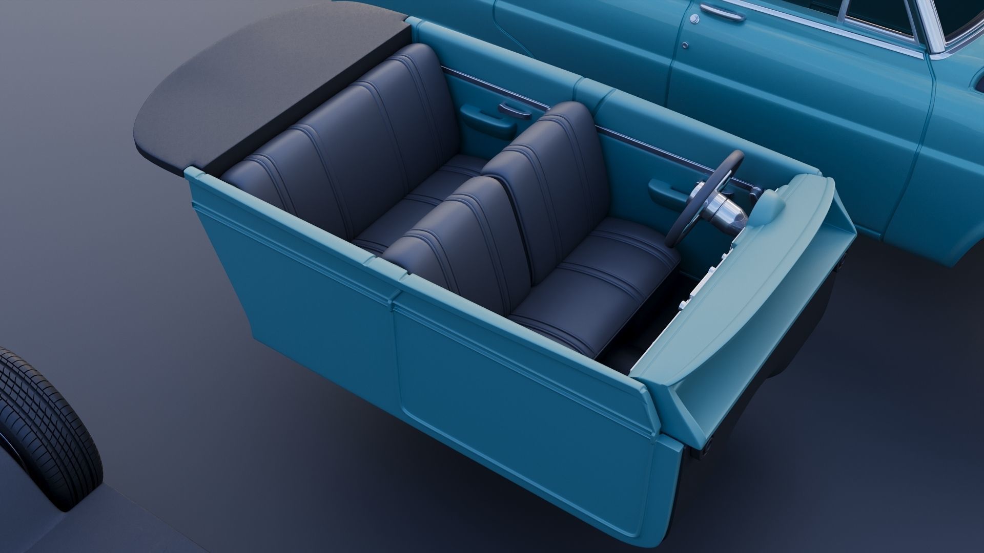 Hudson Jet 4 Door 1953 3D print model_23