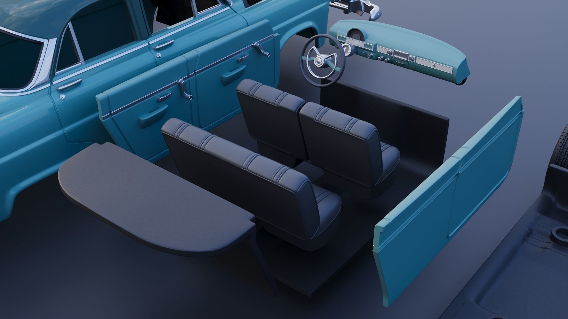 Hudson Jet 4 Door 1953 3D print model_25