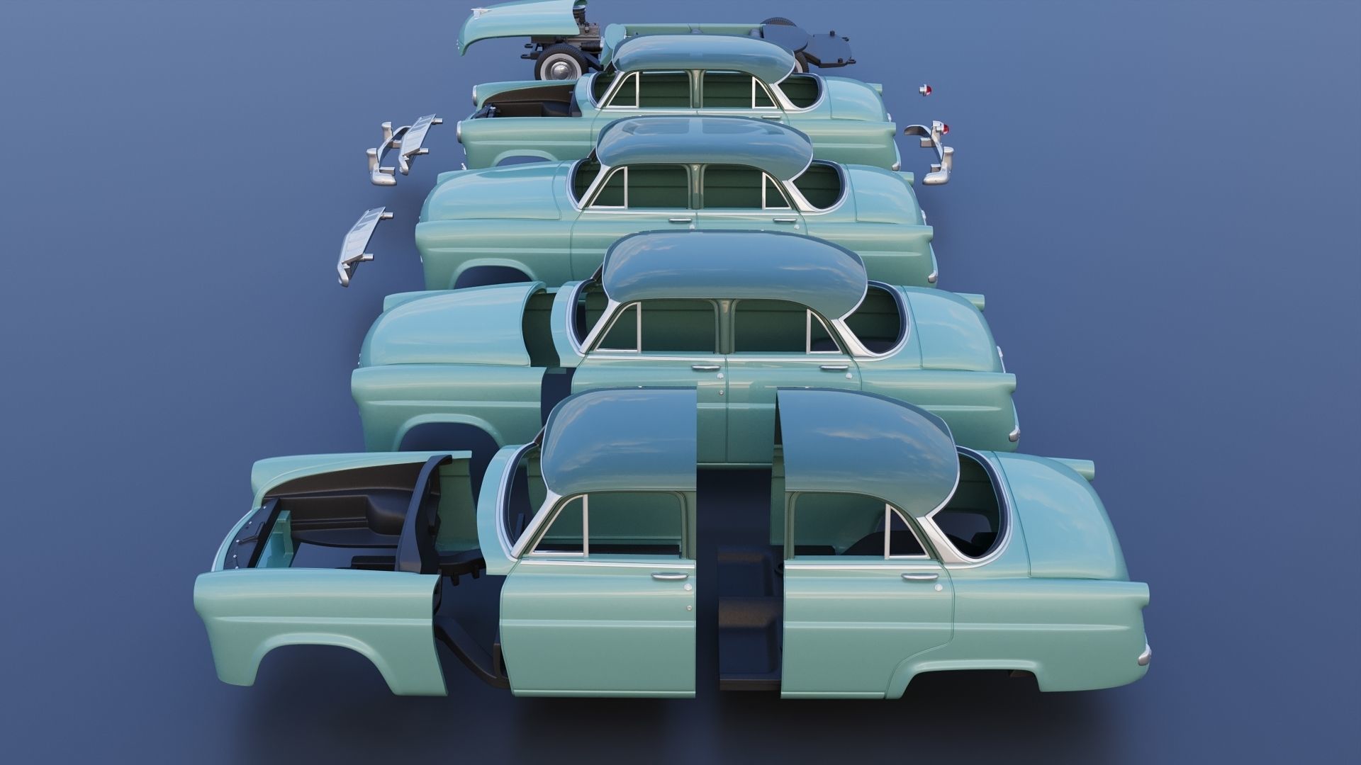 Hudson Jet 4 Door 1953 3D print model_17