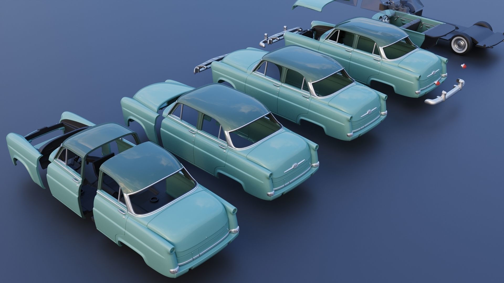 Hudson Jet 4 Door 1953 3D print model_18