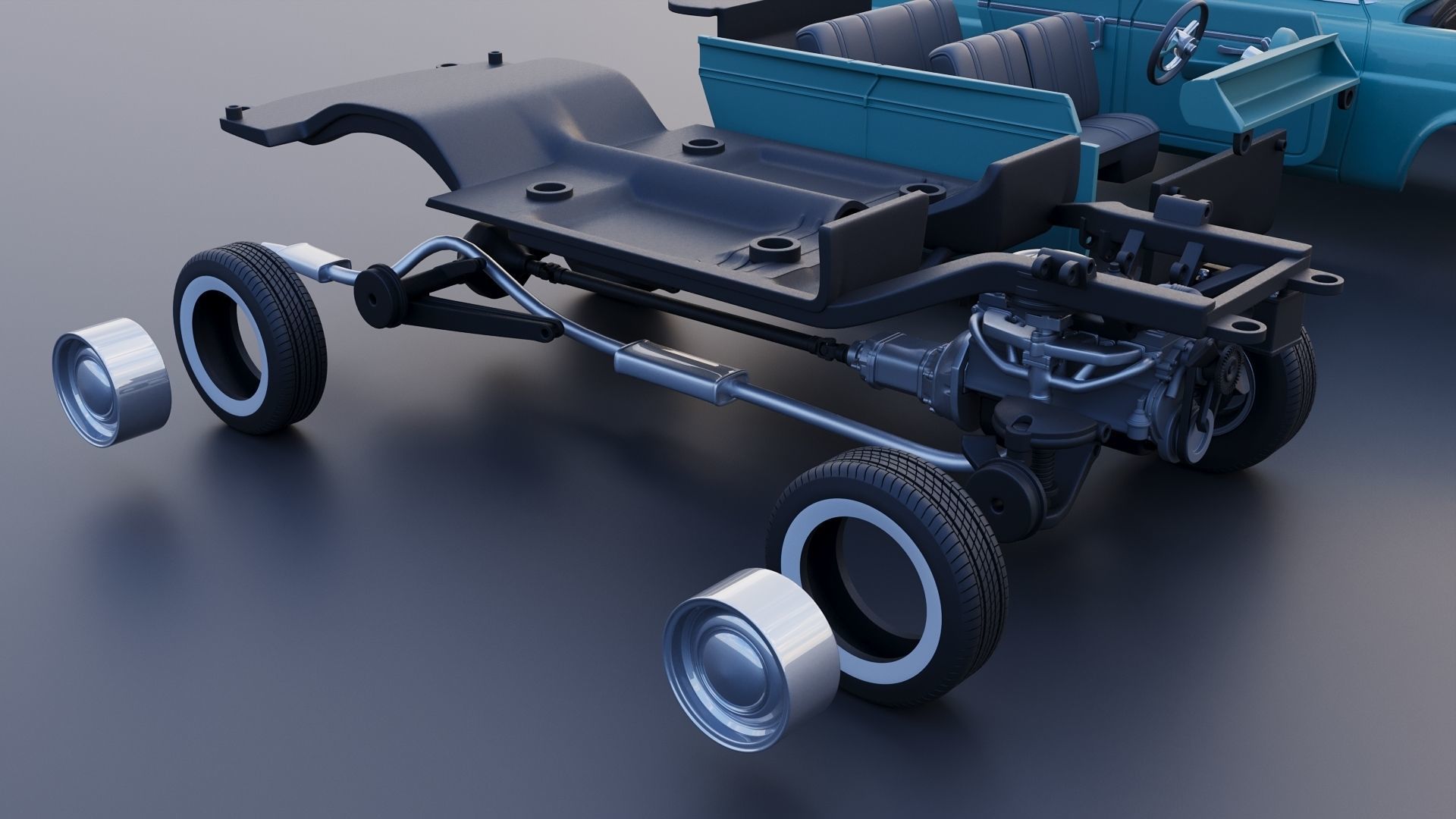 Hudson Jet 4 Door 1953 3D print model_27