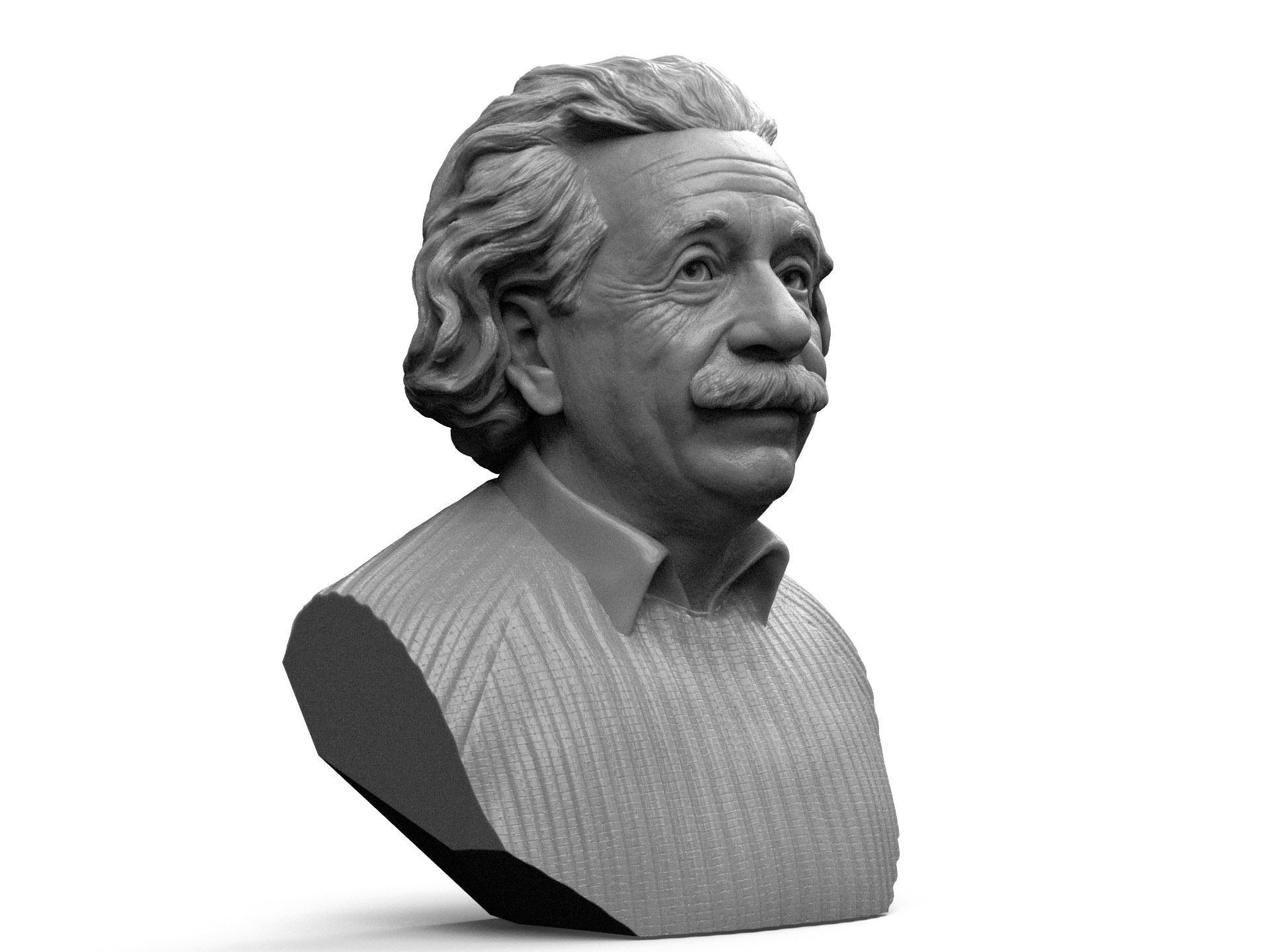 Albert Einstein 3D print model_1