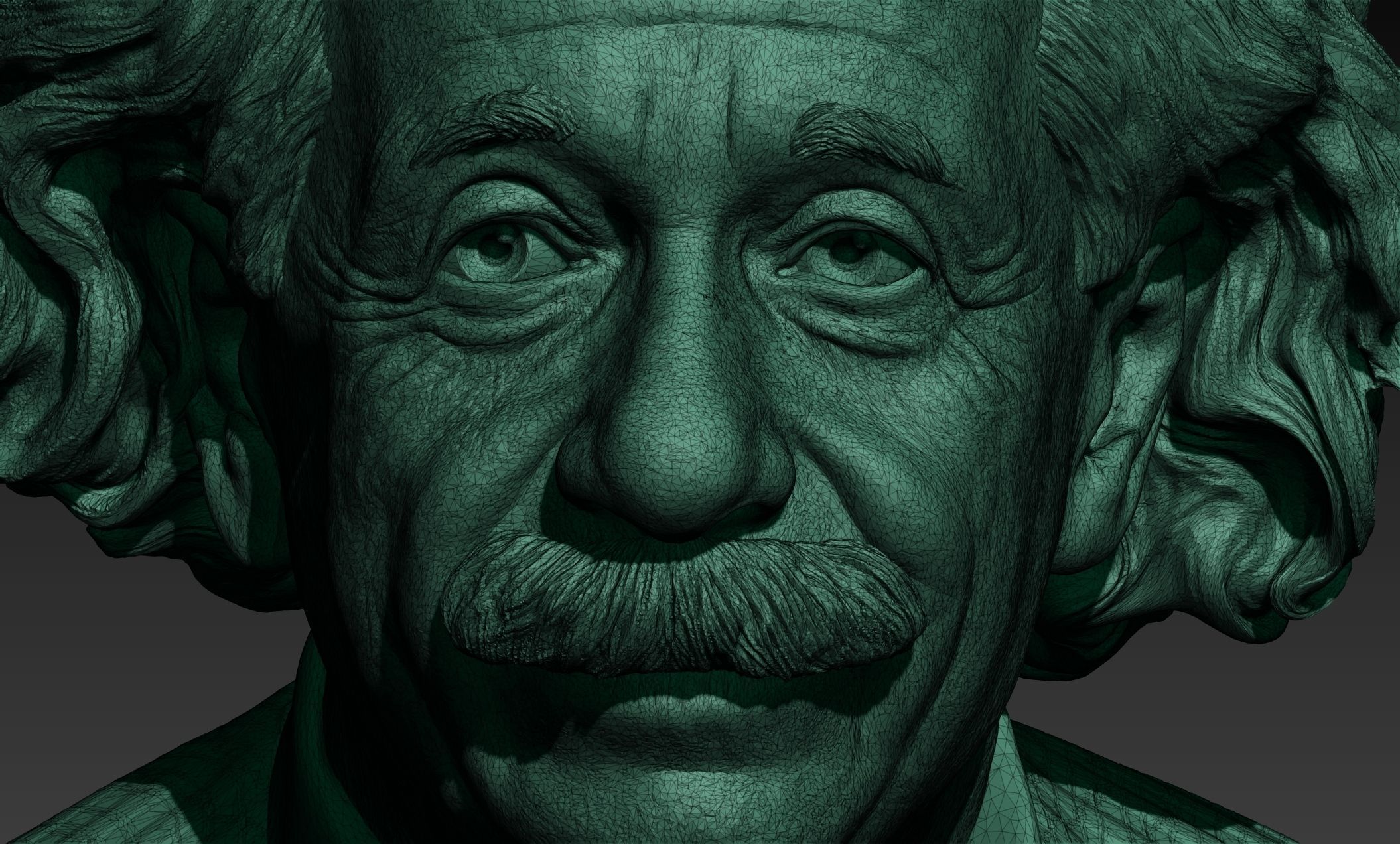 Albert Einstein 3D print model_8