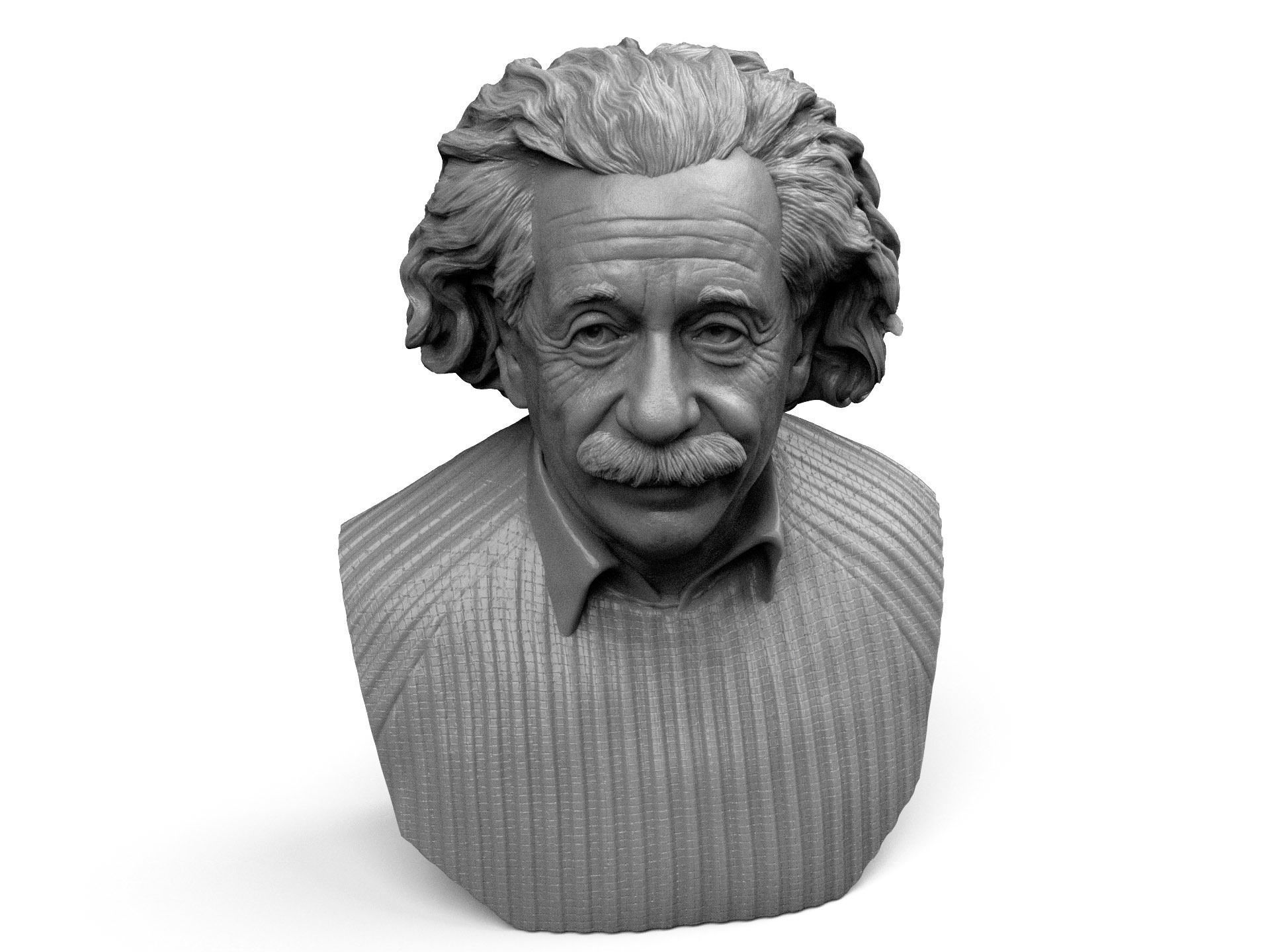 Albert Einstein 3D print model_3