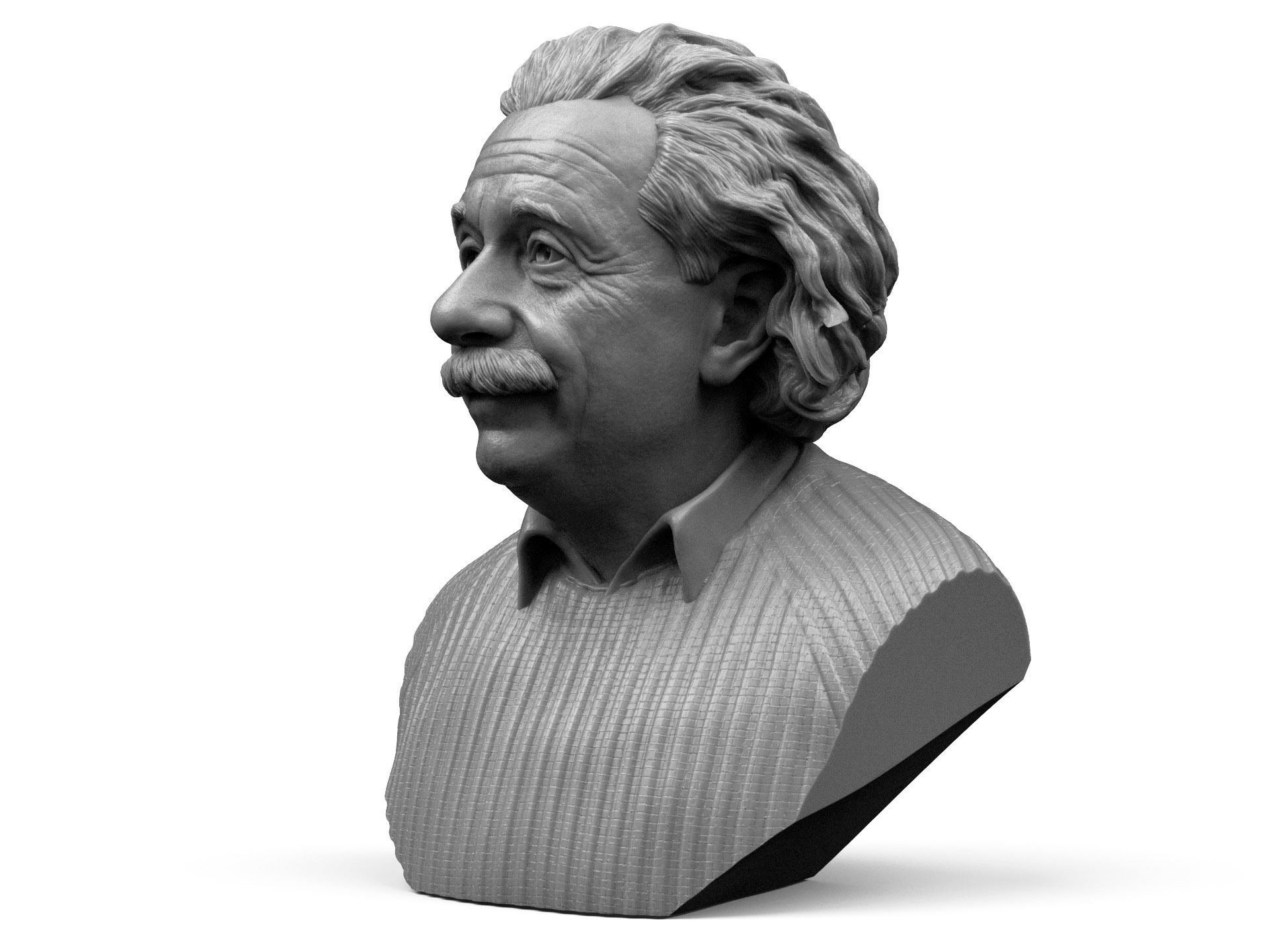 Albert Einstein 3D print model_2