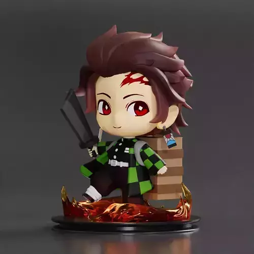 Kimetsu no yaiba -Kamdo Tanjiro chibi 3D print model