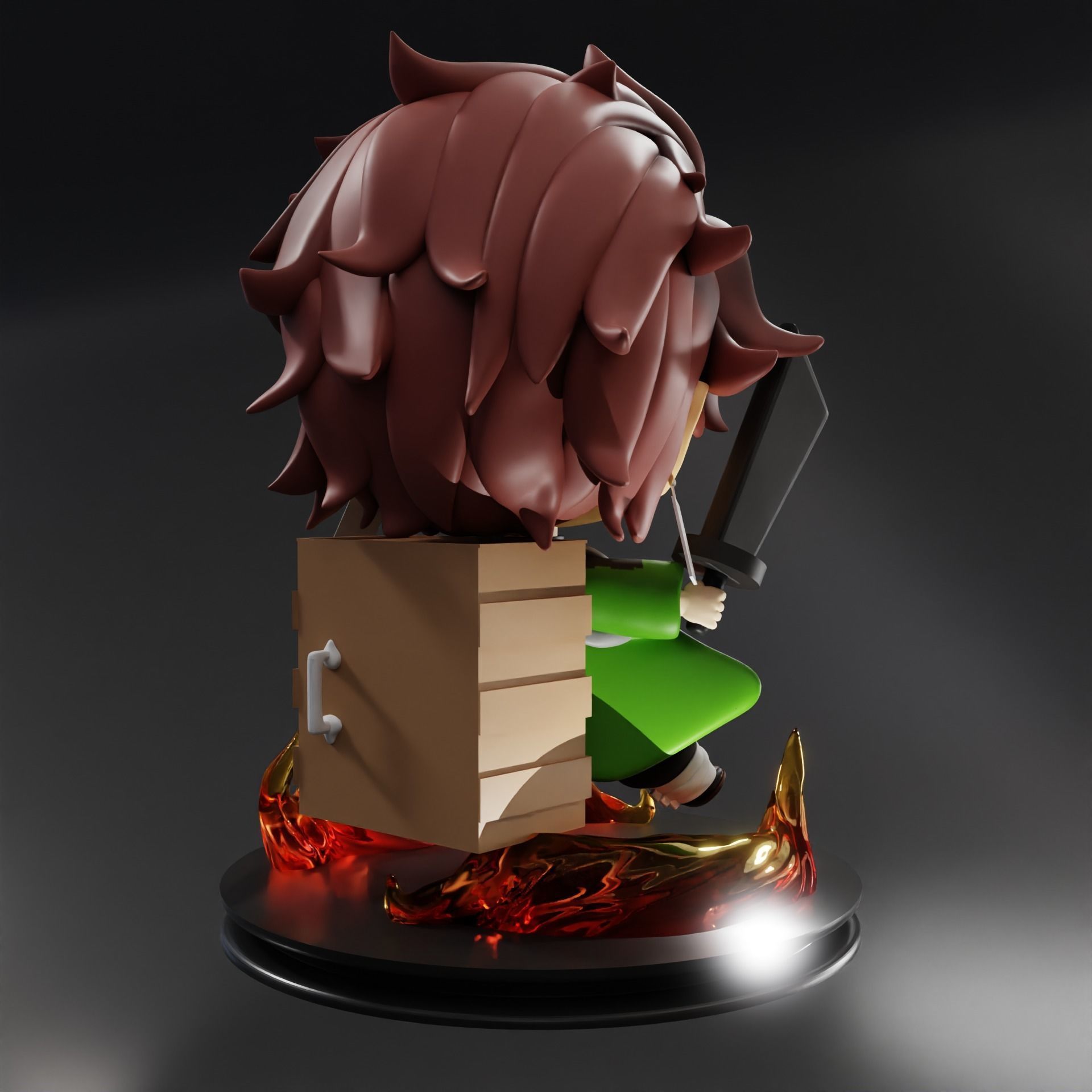 Kimetsu no yaiba -Kamdo Tanjiro chibi 3D print model_4