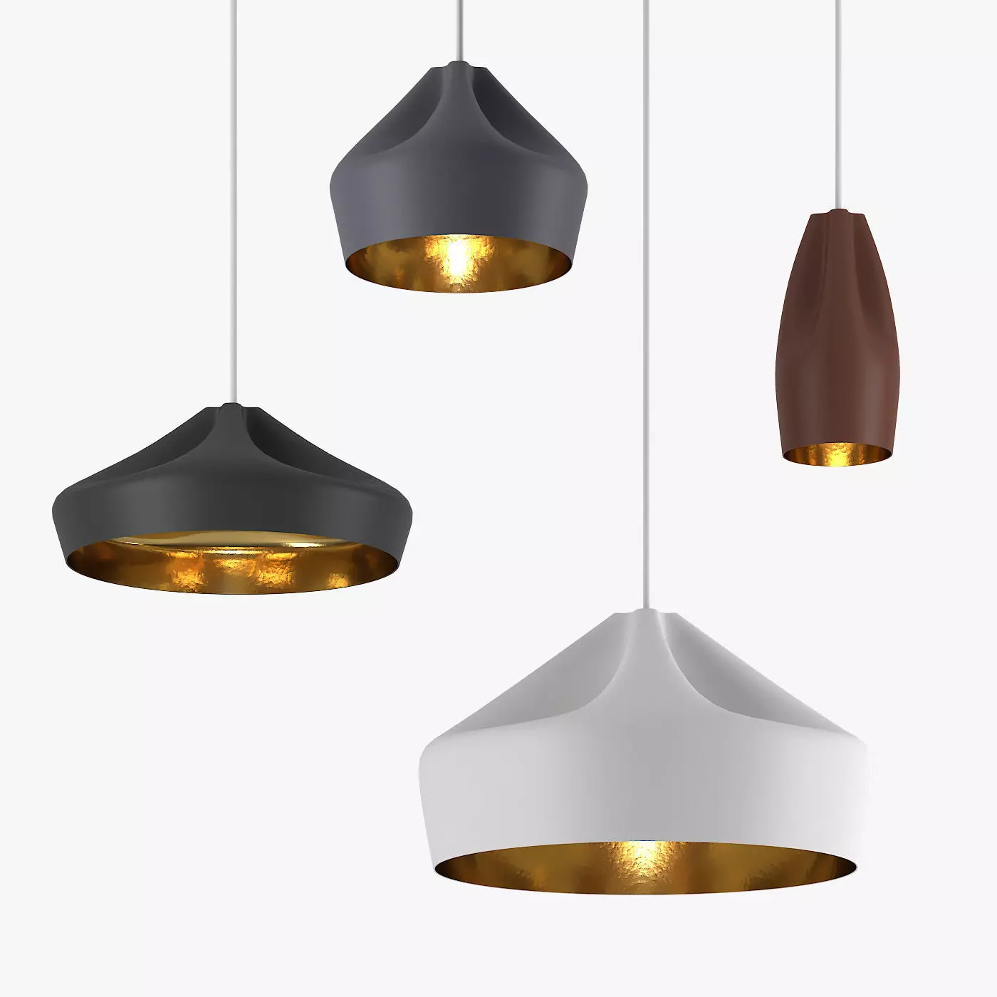 Contemporary Pendant Light Collection Free 3D model