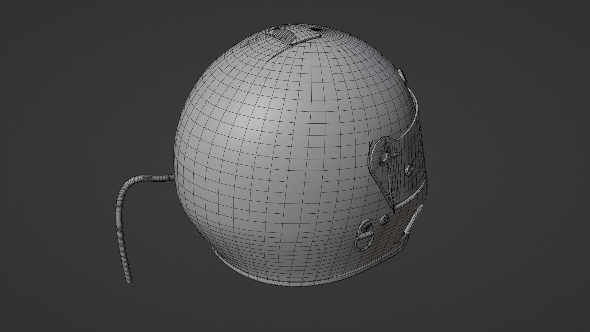 Bell AFX-1 Racing Helmet 3D model_14