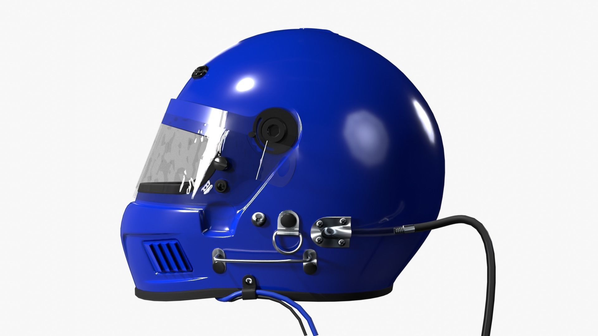 Bell AFX-1 Racing Helmet 3D model_4
