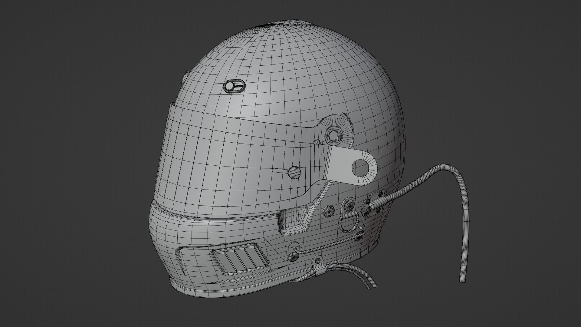 Bell AFX-1 Racing Helmet 3D model_13