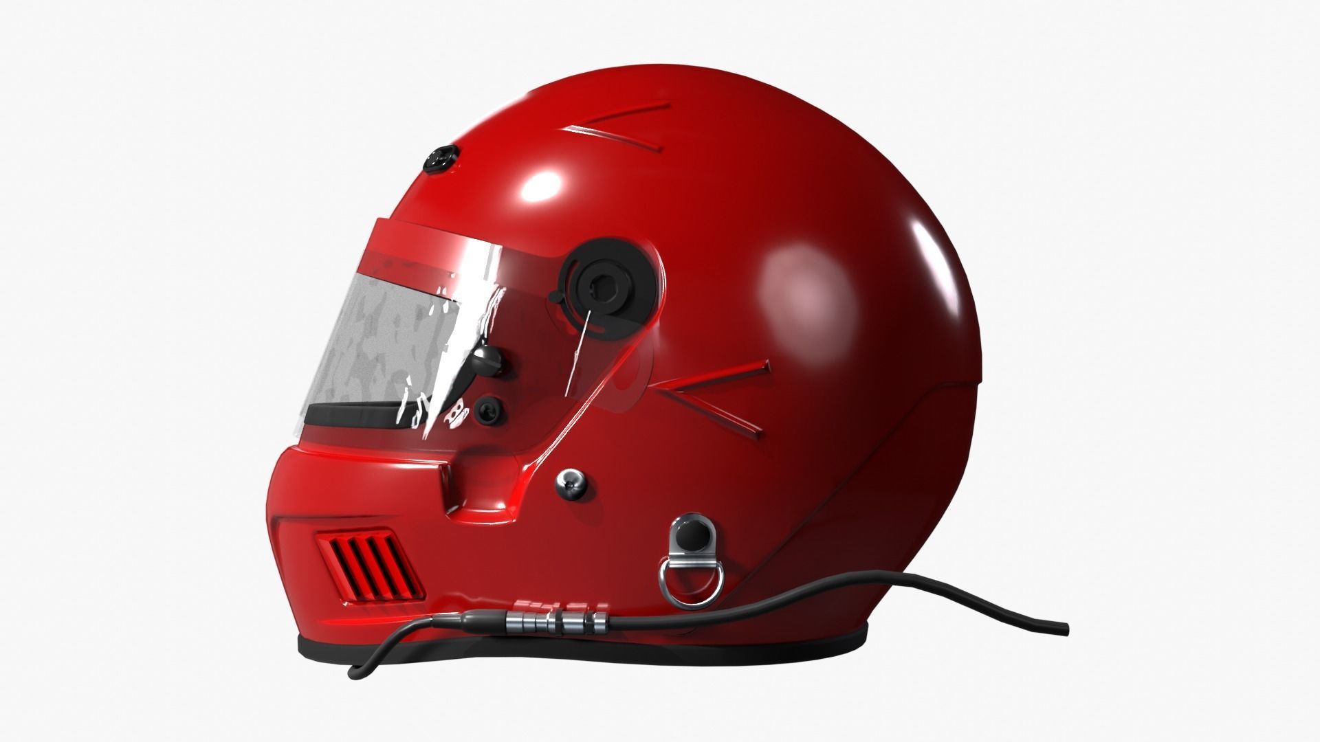Bell AFX-1 Racing Helmet 3D model_5