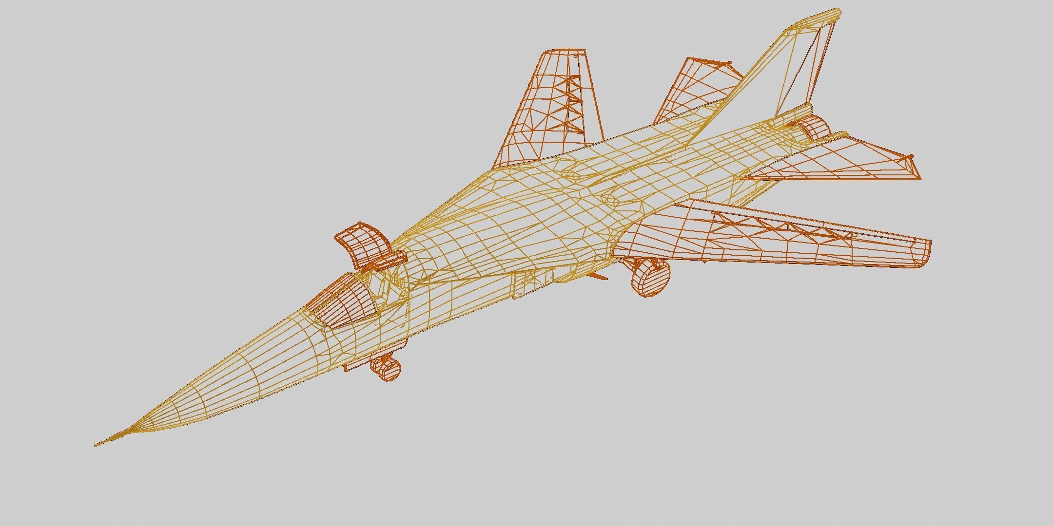 General Dynamics F-111 Aardvark Low-poly 3D model_14