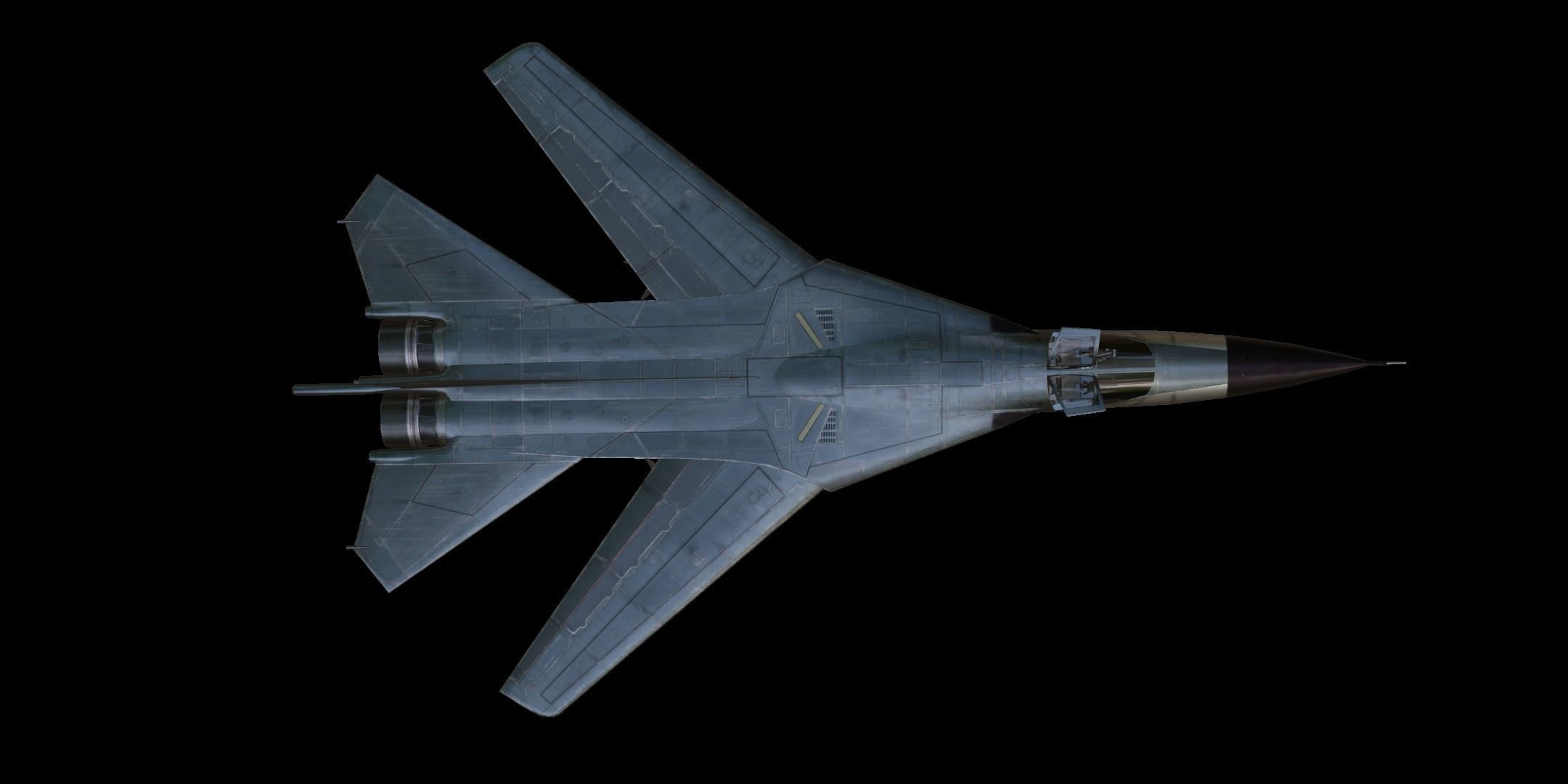 General Dynamics F-111 Aardvark Low-poly 3D model_8