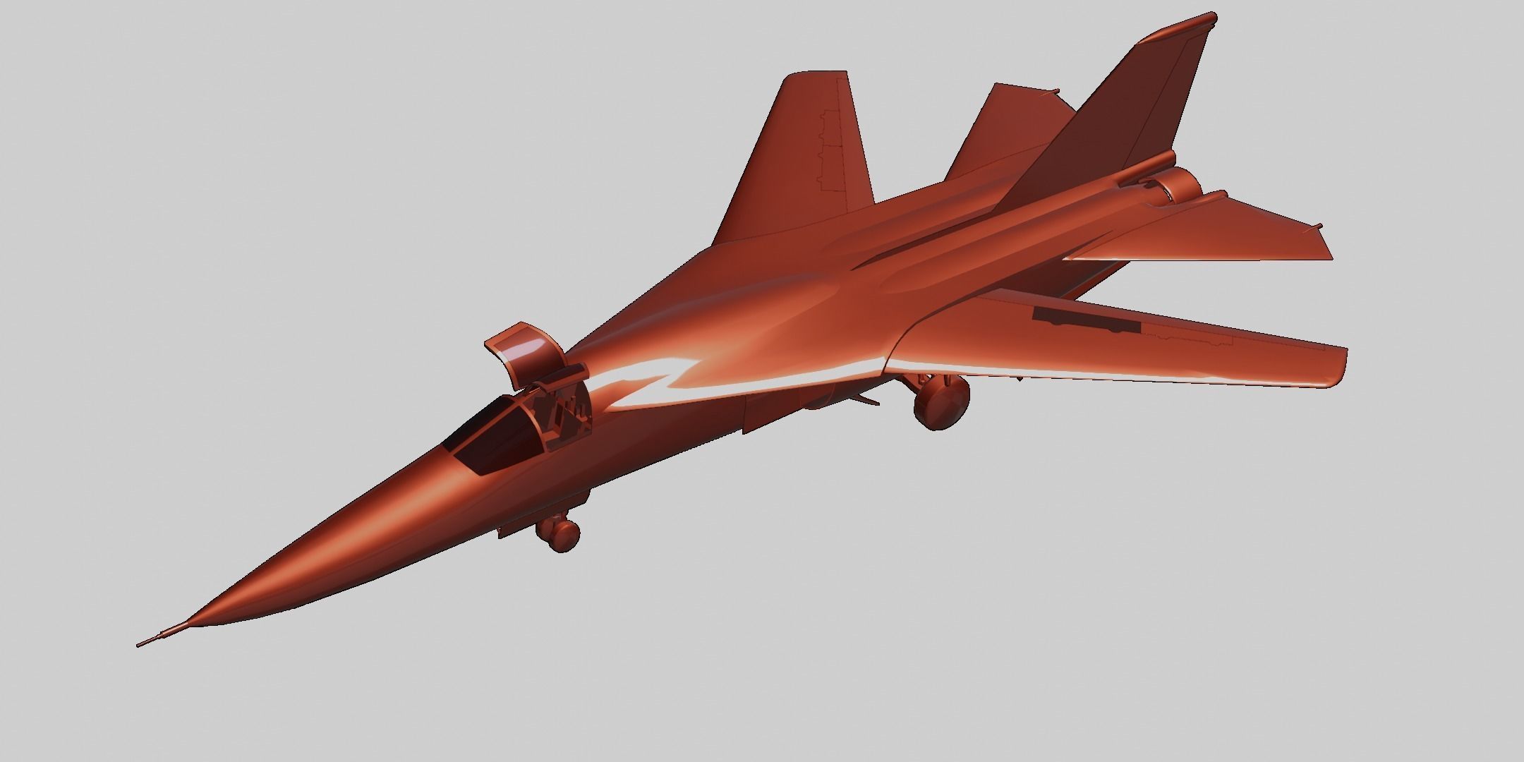 General Dynamics F-111 Aardvark Low-poly 3D model_13