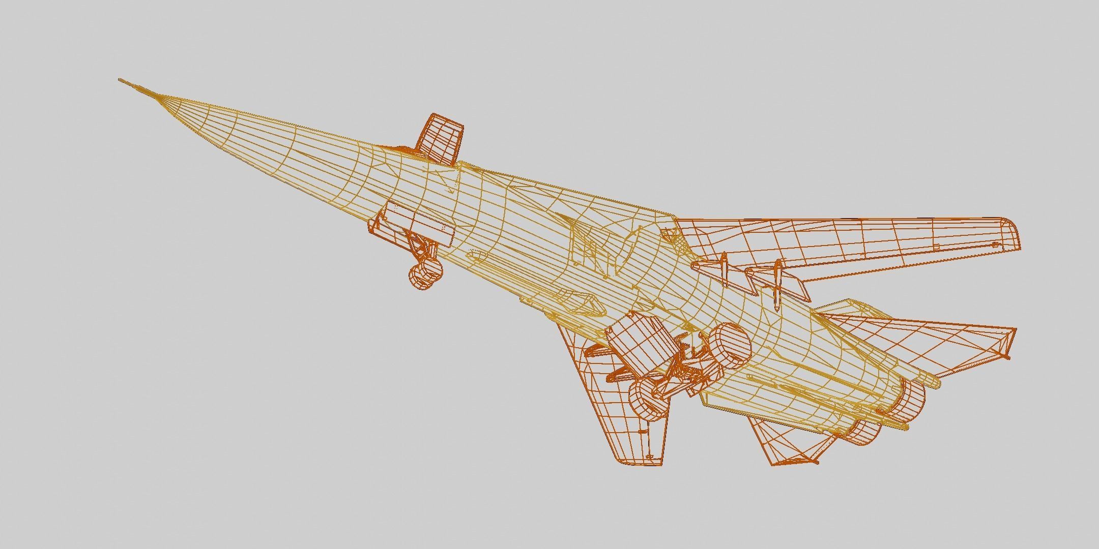 General Dynamics F-111 Aardvark Low-poly 3D model_15