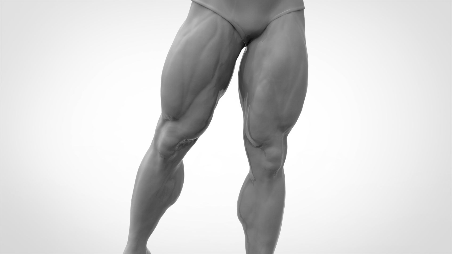 Bodybuilder Pose - Anatomy 3D print model_8