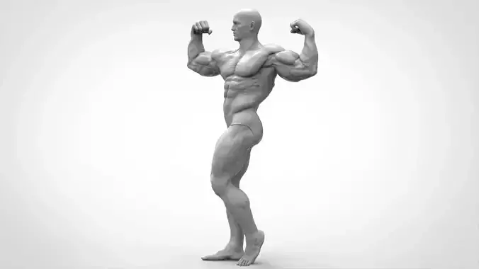 Bodybuilder Pose - Anatomy 3D print model
