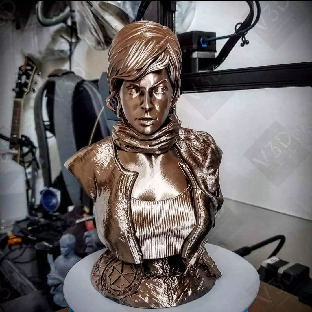 Resident Evil - Alice - Milla Jovovich - V3D 3D print model_0