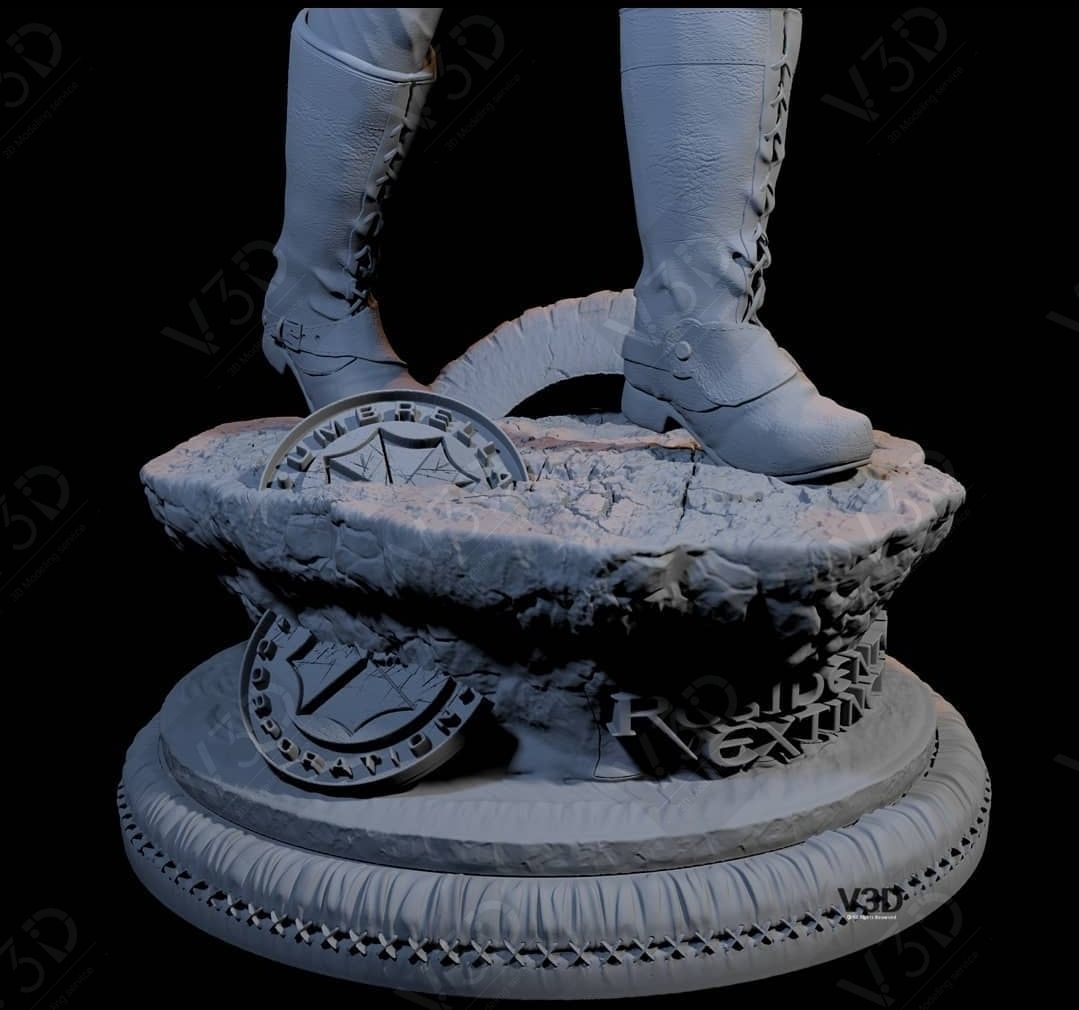 Resident Evil - Alice - Milla Jovovich - V3D 3D print model_10