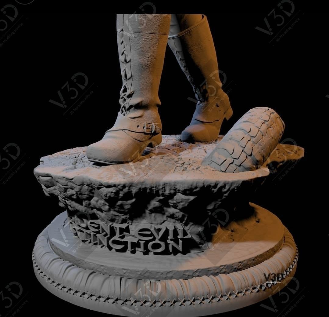 Resident Evil - Alice - Milla Jovovich - V3D 3D print model_11