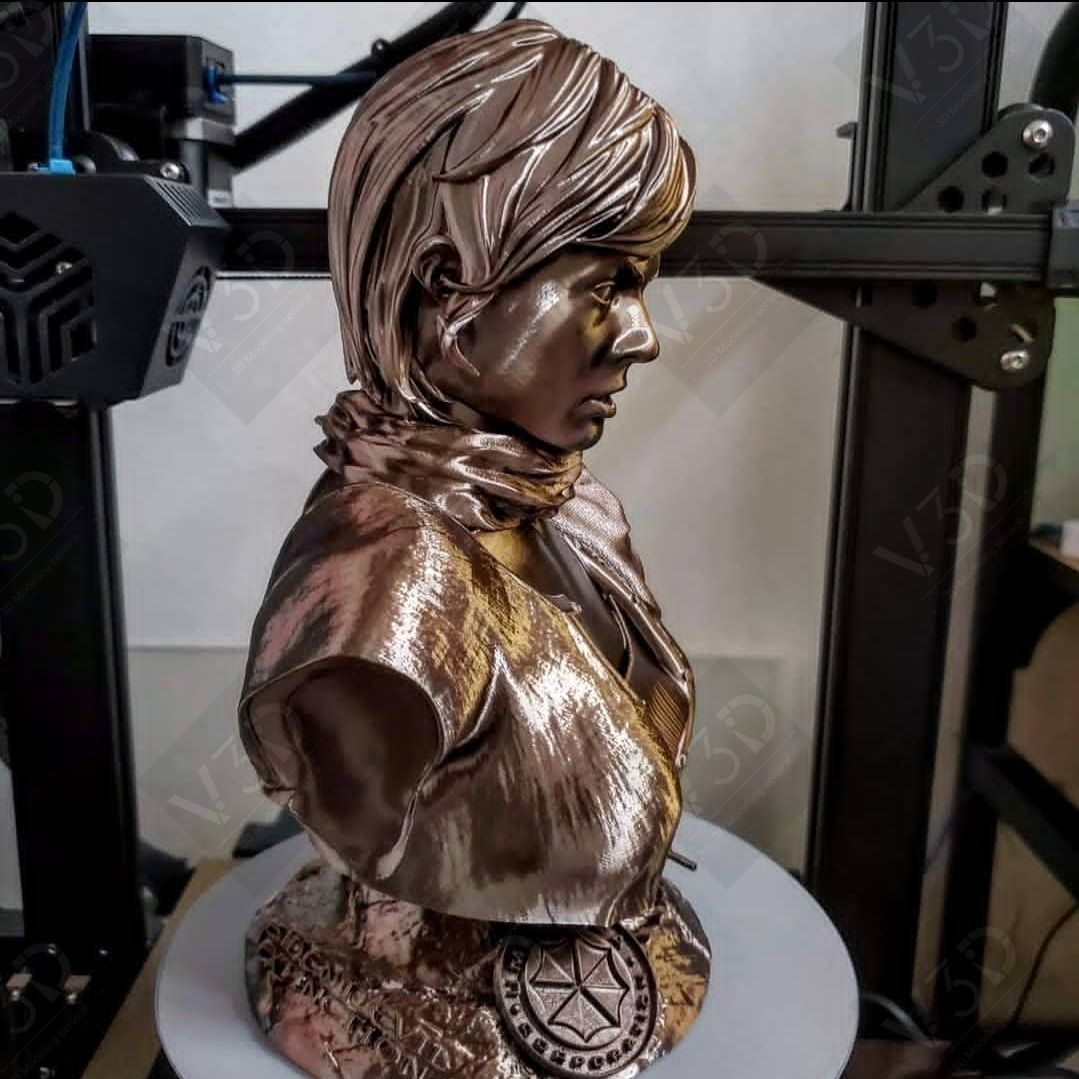 Resident Evil - Alice - Milla Jovovich - V3D 3D print model_2