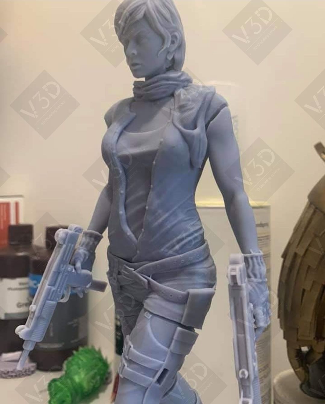 Resident Evil - Alice - Milla Jovovich - V3D 3D print model_5