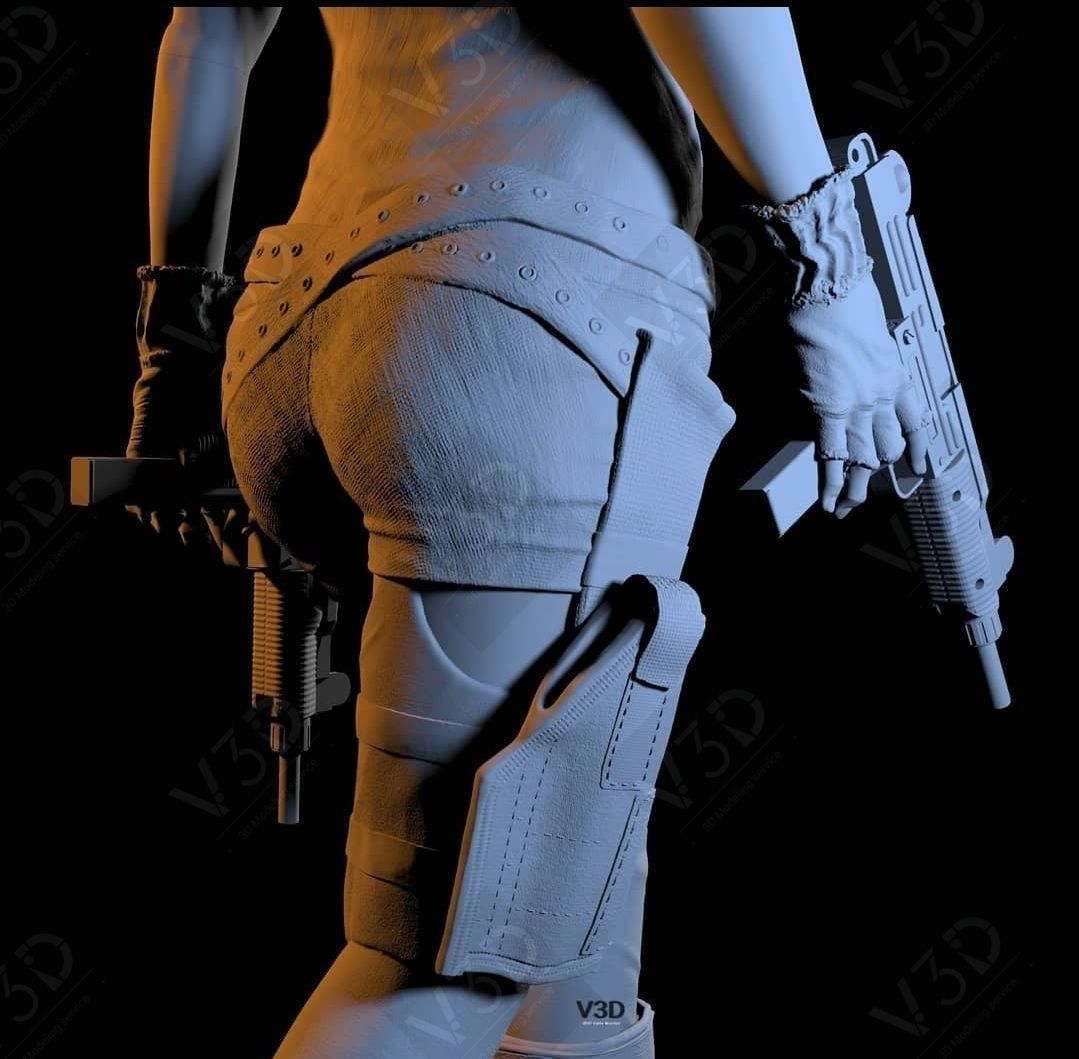 Resident Evil - Alice - Milla Jovovich - V3D 3D print model_9