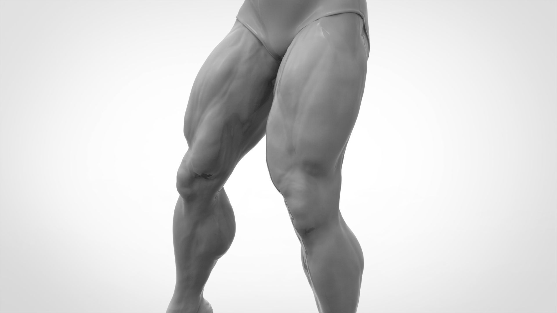 Bodybuilder Pose - Anatomy 3D print model_8